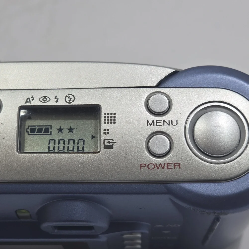 Samsung Digimax 130 1.3MP Vintage Digital Camera Silver Blue Tested Works Y2K